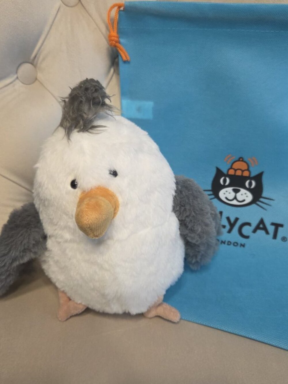 Jellycat Chip Seagull Plush Soft Stuffed Animal Toy New Medium 10 inch